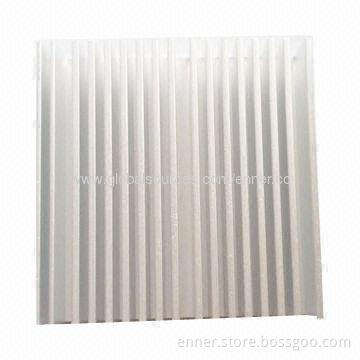50*50*12mm Nature Anodized Extruded Aluminum Heat-sink, OEM/ODM Services Welcomed